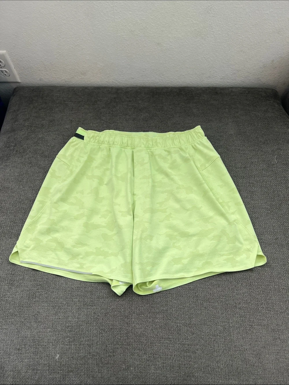 lululemon athletica Neon Lime Athletic Shorts